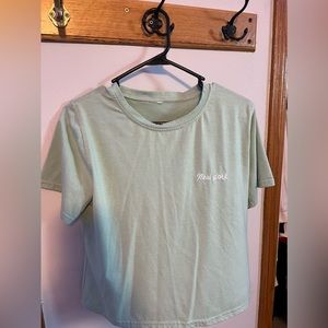 Women’s Mint New York Cropped T-shirt